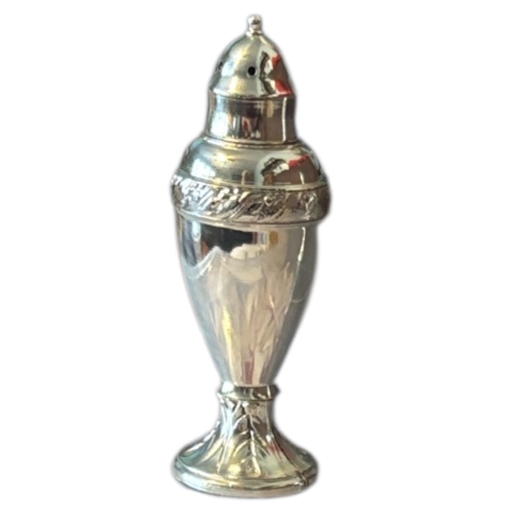 Elegant Silver Salt and Pepper Shakers - Picture 2 of 3